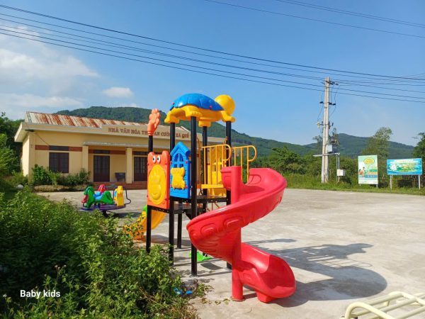 khu liên hoàn chú rùa khu vui choi ngoai troi mau chu rua thiết bị trường học Đạt Phương