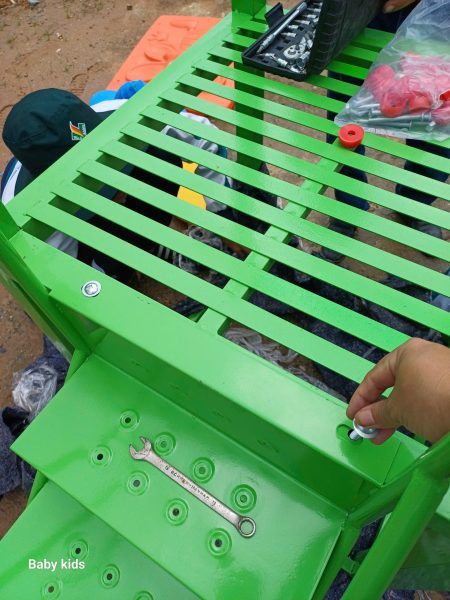 hướng dẫn lắp thang leo khu vui chơi ngoài trời cầu trượt