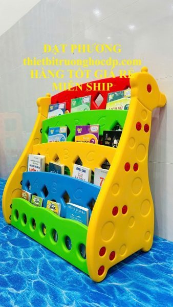 giá sách để truyện tranh, đồ chơi mầm non