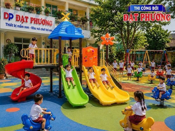 thiết bị vui chơi ngoài trời trường mầm non Ánh Dương