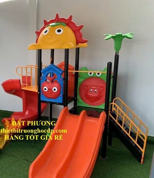 lắp đặt khu vui chơi cho trường mầm non tại thực tế