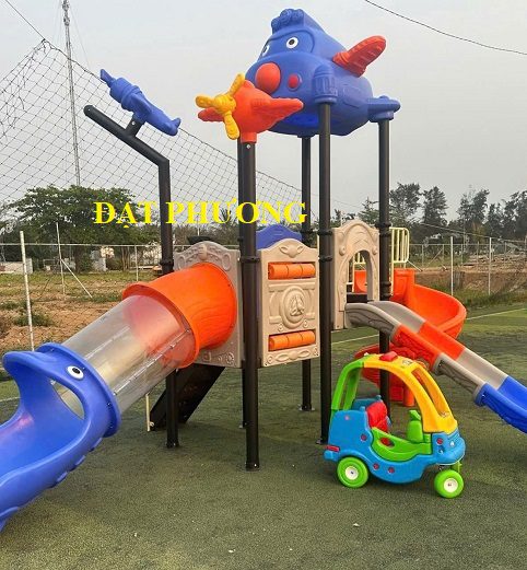 khu vui chơi ngoài trời cho resort Ruby Star Nghệ An do thiết bị trường học Đạt Phương thiết kế thi công